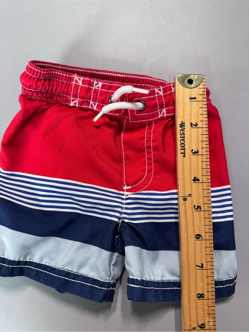 💜3/$15 Baby Boy Swim Trunks 9M Carter's Stripe  6-12M Gymboree Alligator